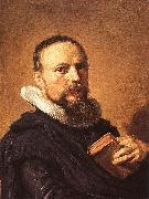 Frans Hals Portrait of Samuel Ampzing oil painting artist